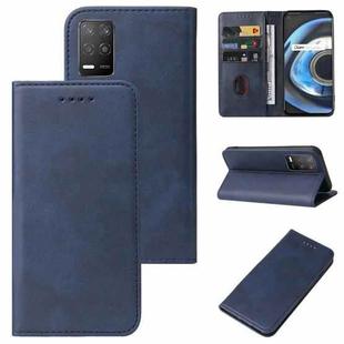 For Realme Q3 5G / V13 5G / Q3i 5G / 8 5G / Narzo 30 5G Magnetic Closure Leather Phone Case(Blue)