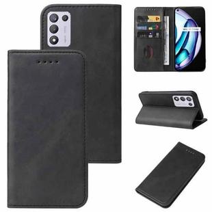 For Realme Q3t Magnetic Closure Leather Phone Case(Black)