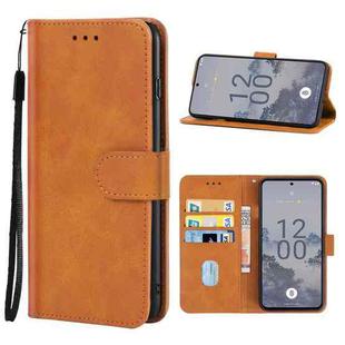 For Nokia X30 Leather Phone Case(Brown)