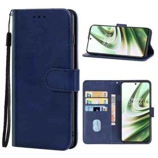 For OnePlus 10R 150W Leather Phone Case(Blue)