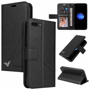 GQUTROBE Right Angle Leather Phone Case For iPhone 7 Plus / 8 Plus(Black)