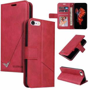 GQUTROBE Right Angle Leather Phone Case For iPhone 6 Plus / 6s Plus(Red)