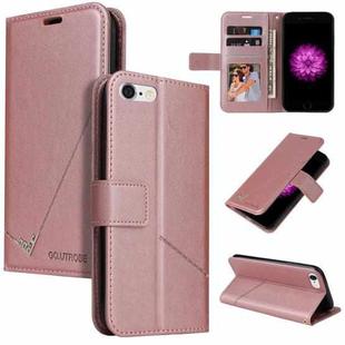 GQUTROBE Right Angle Leather Phone Case For iPhone 6 / 6S(Rose Gold)