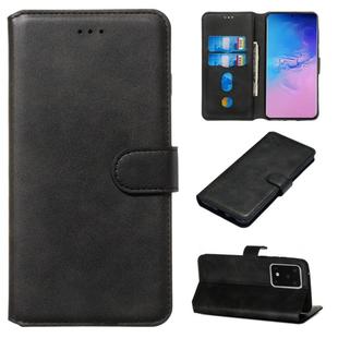 For Galaxy S20 Ultra Classic Calf Texture Magnetic Attraction Horizontal Flip Leather Case with Stand & Card Slots & Wallet Function(Black)