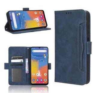 For Consumer Cellular ZMax 5G Skin Feel Calf Texture Card Slots Leather Phone Case(Blue)