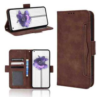 For Nothing Phone 1 Skin Feel Calf Texture Card Slots Leather Phone Case(Brown)