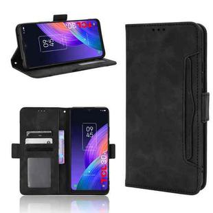 For TCL 30 XL Skin Feel Calf Texture Card Slots Leather Phone Case(Black)