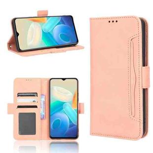 For vivo Y77 5G Skin Feel Calf Texture Card Slots Leather Phone Case(Pink)