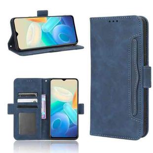 For vivo Y77 5G Skin Feel Calf Texture Card Slots Leather Phone Case(Blue)