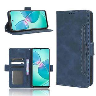 For Infinix Note 12i Skin Feel Calf Texture Card Slots Leather Phone Case(Blue)