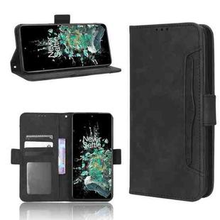 For OnePlus 10T 5G / Ace Pro 5G Skin Feel Calf Texture Card Slots Leather Phone Case(Black)