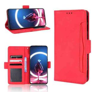 For ZTE Nubia Red Magic 7S Pro Skin Feel Calf Texture Card Slots Leather Phone Case(Red)