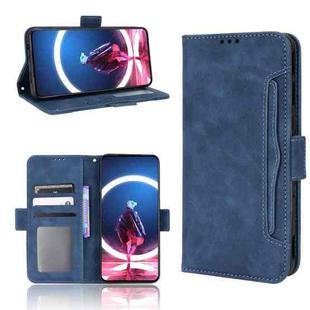 For ZTE Nubia Red Magic 7S Pro Skin Feel Calf Texture Card Slots Leather Phone Case(Blue)
