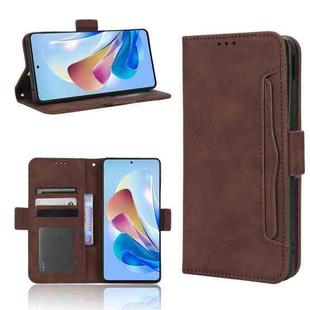 For ZTE Nubia Z40S Pro Skin Feel Calf Texture Card Slots Leather Phone Case(Brown)