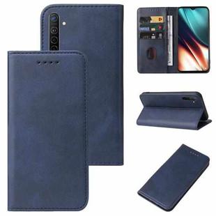 For OPPO K5 Magnetic Closure Leather Phone Case(Blue)