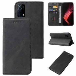 For OPPO K9 Magnetic Closure Leather Phone Case(Black)