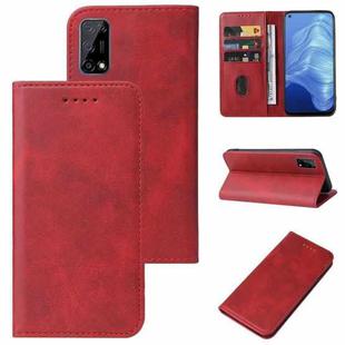 For Realme 7 5G Magnetic Closure Leather Phone Case(Red)