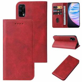 For Realme Q2 Pro Magnetic Closure Leather Phone Case(Red)