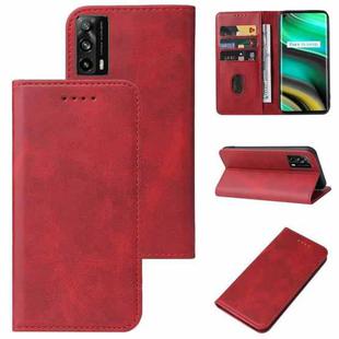 For Realme X7 Pro Ultra Magnetic Closure Leather Phone Case(Red)
