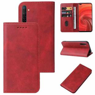 For Realme X50 Pro 5G Magnetic Closure Leather Phone Case(Red)