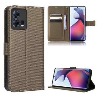 For Motorola Moto S30 Pro 5G Diamond Texture Leather Phone Case(Brown)