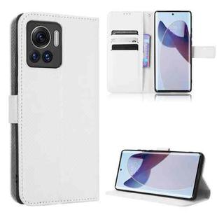 For Motorola Moto X30 Pro 5G / Edge 30 Ultra Diamond Texture Leather Phone Case(White)