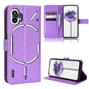 For Nothing Phone 1 Diamond Texture Leather Phone Case(Purple)