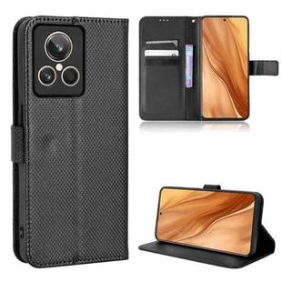 For Realme GT2 Explorer Master Diamond Texture Leather Phone Case(Black)