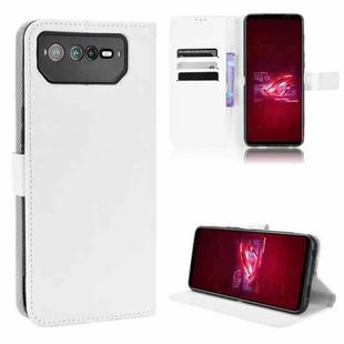 For ASUS ROG Phone 6 / 6 Pro Diamond Texture Leather Phone Case(White)