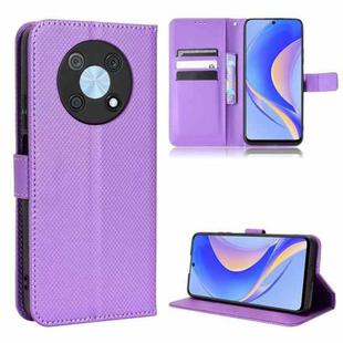 For Huawei nova Y90 Diamond Texture Leather Phone Case(Purple)