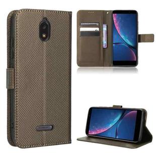 For HotPepper Serrano3 Diamond Texture Leather Phone Case(Brown)