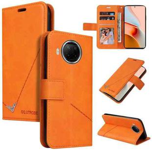 For Xiaomi Mi 10T Lite 5G GQUTROBE Right Angle Leather Phone Case(Orange)