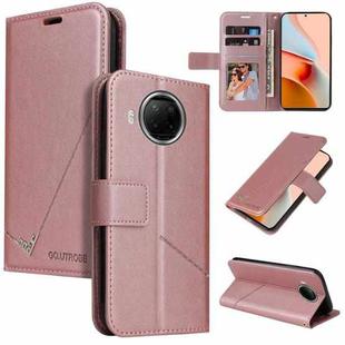 For Xiaomi Mi 10T Lite 5G GQUTROBE Right Angle Leather Phone Case(Rose Gold)