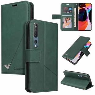 For Xiaomi Mi 10 5G GQUTROBE Right Angle Leather Phone Case(Green)