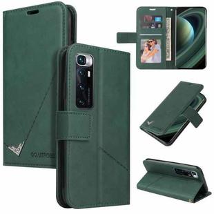 For Xiaomi Mi 10 Ultra GQUTROBE Right Angle Leather Phone Case(Green)