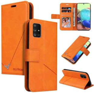 For Xiaomi Mi 10 Lite 5G GQUTROBE Right Angle Leather Phone Case(Orange)