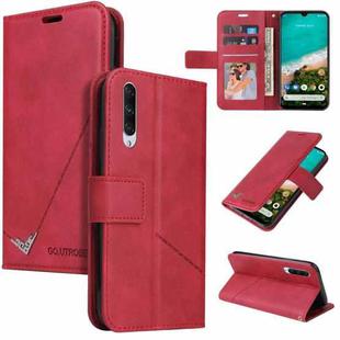 For Xiaomi Mi A3 GQUTROBE Right Angle Leather Phone Case(Red)