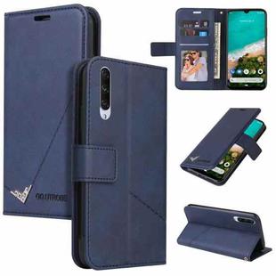 For Xiaomi Mi A3 GQUTROBE Right Angle Leather Phone Case(Blue)