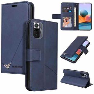 For Xiaomi Redmi Note 10 Pro Max GQUTROBE Right Angle Leather Phone Case(Blue)