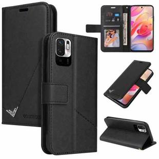 For Xiaomi Redmi Note 10 5G GQUTROBE Right Angle Leather Phone Case(Black)