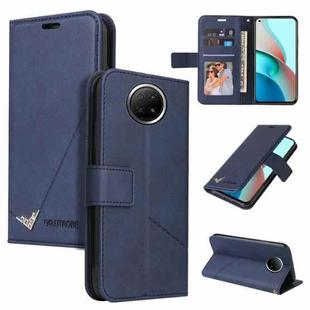For Xiaomi Redmi Note 9 5G GQUTROBE Right Angle Leather Phone Case(Blue)