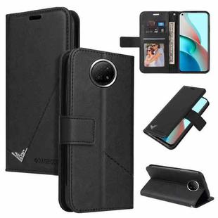 For Xiaomi Redmi Note 9 5G GQUTROBE Right Angle Leather Phone Case(Black)