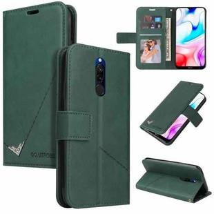 For Xiaomi Redmi 8 GQUTROBE Right Angle Leather Phone Case(Green)