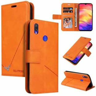 For Xiaomi Redmi Note 7 GQUTROBE Right Angle Leather Phone Case(Orange)