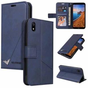 For Xiaomi Redmi 7A GQUTROBE Right Angle Leather Phone Case(Blue)