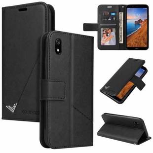 For Xiaomi Redmi 7A GQUTROBE Right Angle Leather Phone Case(Black)