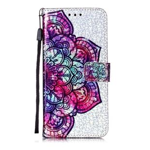 For Huawei P40 Lite Glitter Pattern Horizontal Flip Leather Case with Holder & Card slot & Wallet & Lanyard(Datura Flower)