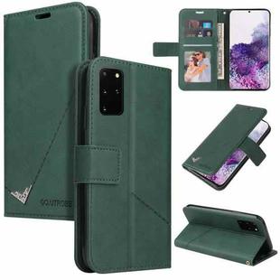 For Huawei P40 GQUTROBE Right Angle Leather Phone Case(Green)