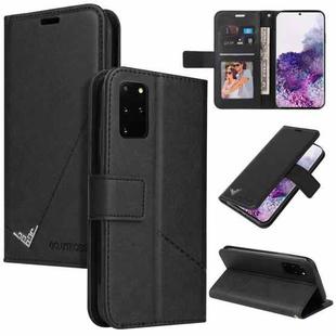 For Huawei P40 GQUTROBE Right Angle Leather Phone Case(Black)