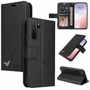 For Huawei nova 7 SE GQUTROBE Right Angle Leather Phone Case(Black)